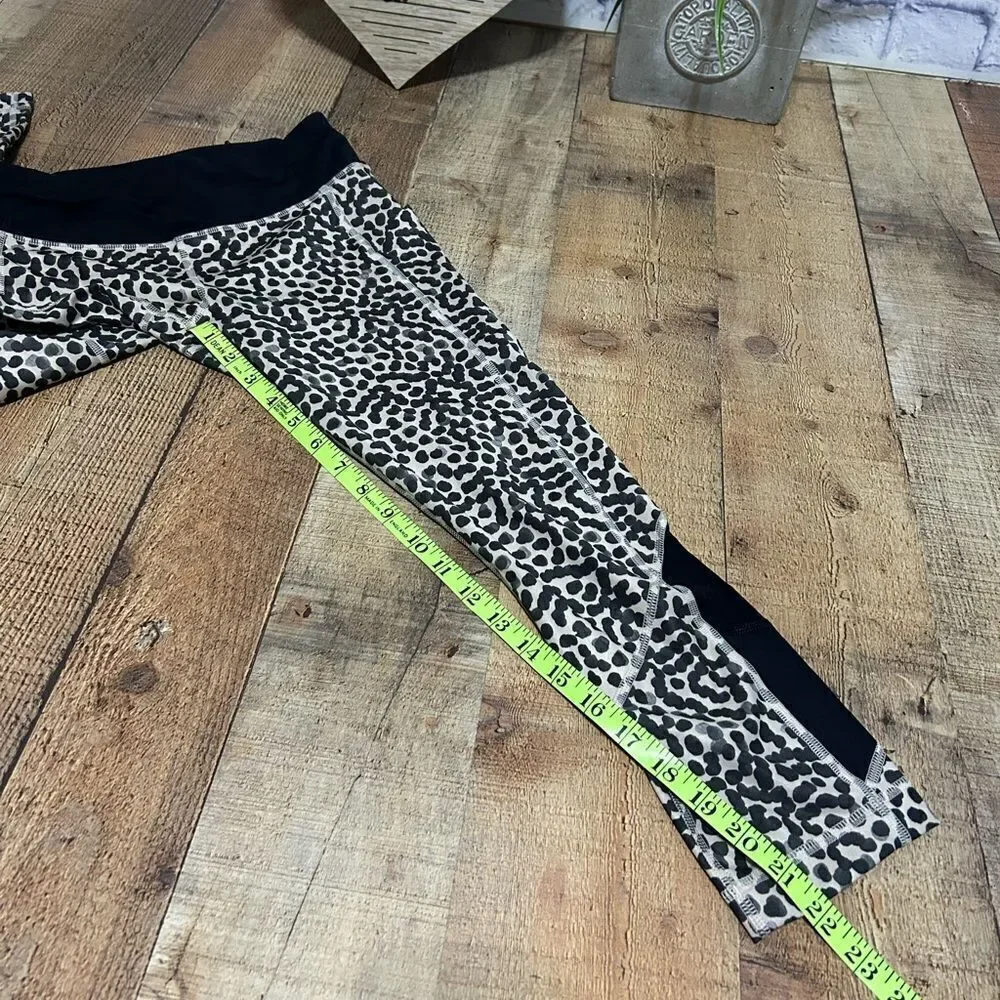 Lululemon Pace Rival Crop *Full-On Luxtreme Ace Spot Grain Black / Black